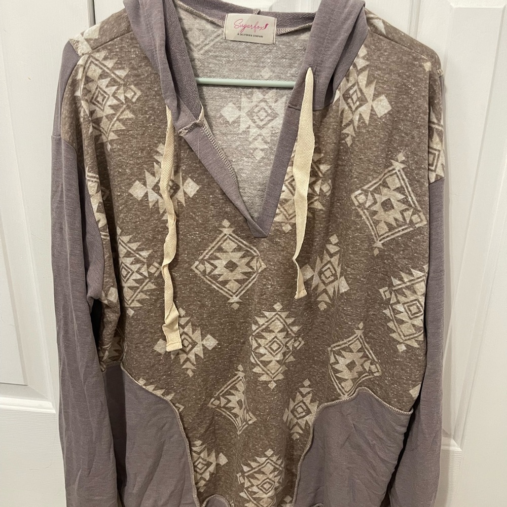 Western Hoodie | Tribal Print